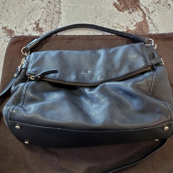 Kate Spade Black Pebbled Leather Cobble Hill Little Minka Bag - Picture 11 of 17